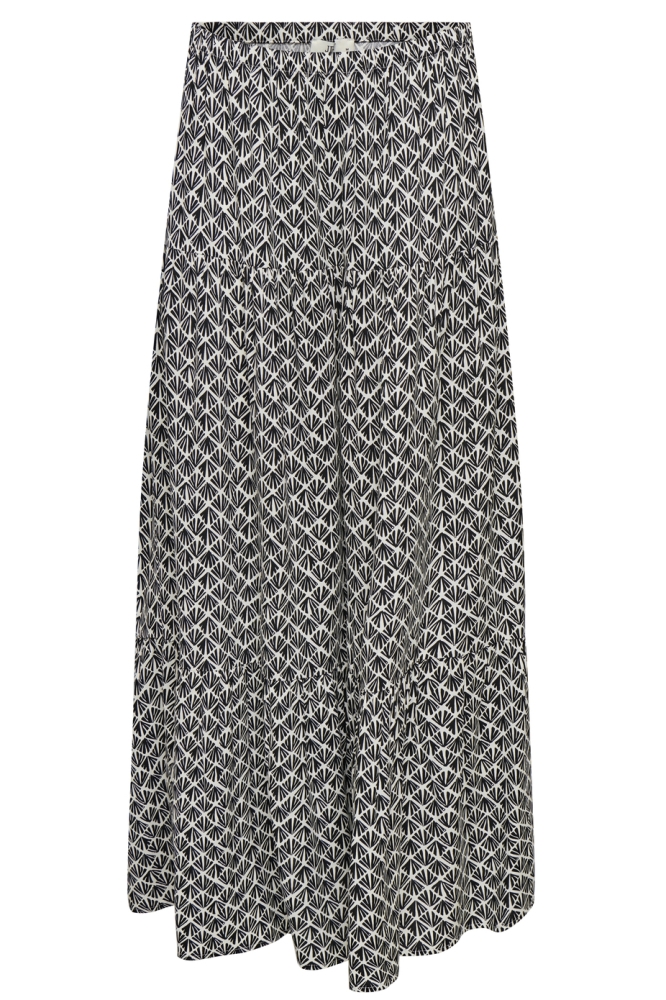 JDYSEZEN MW MAXI SKIRT WVN DIA 15354979 CLOUD DANCER/03-25-26 BLACK GRAPHIC